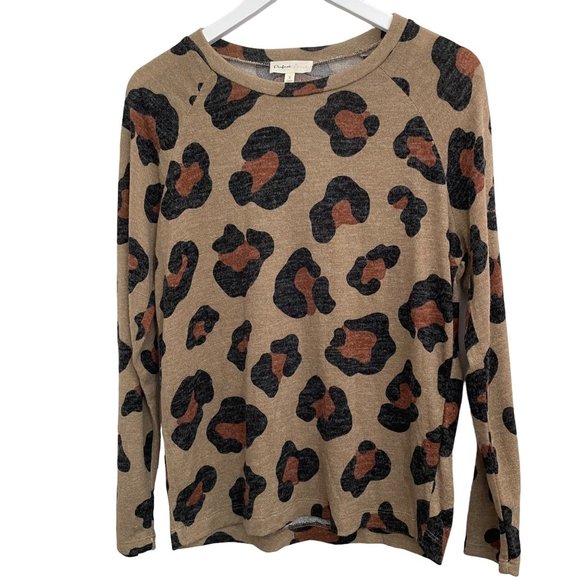 Perfect Peach Animal Print Sweater Size S - Picture 1 of 6